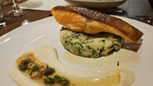 Chalk stream trout at The Woodman