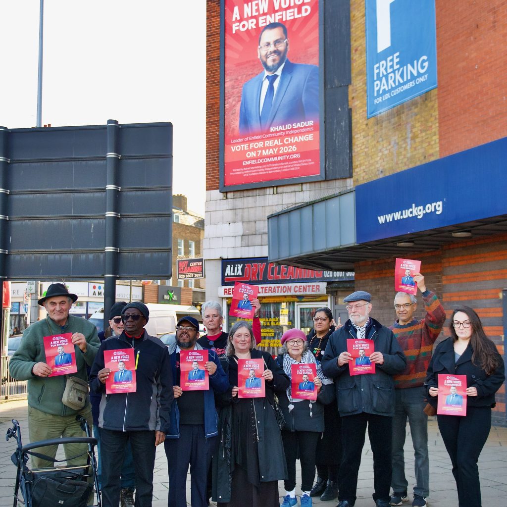 Enfield Community Independents out on the campaign trail