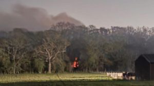 The fire spotted at Crews Hill (credit LYDS/Facebook)