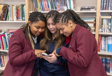 Jessica Ampong, Charlotte O’Donoghue and Megan Ledain (credit Kai Images)