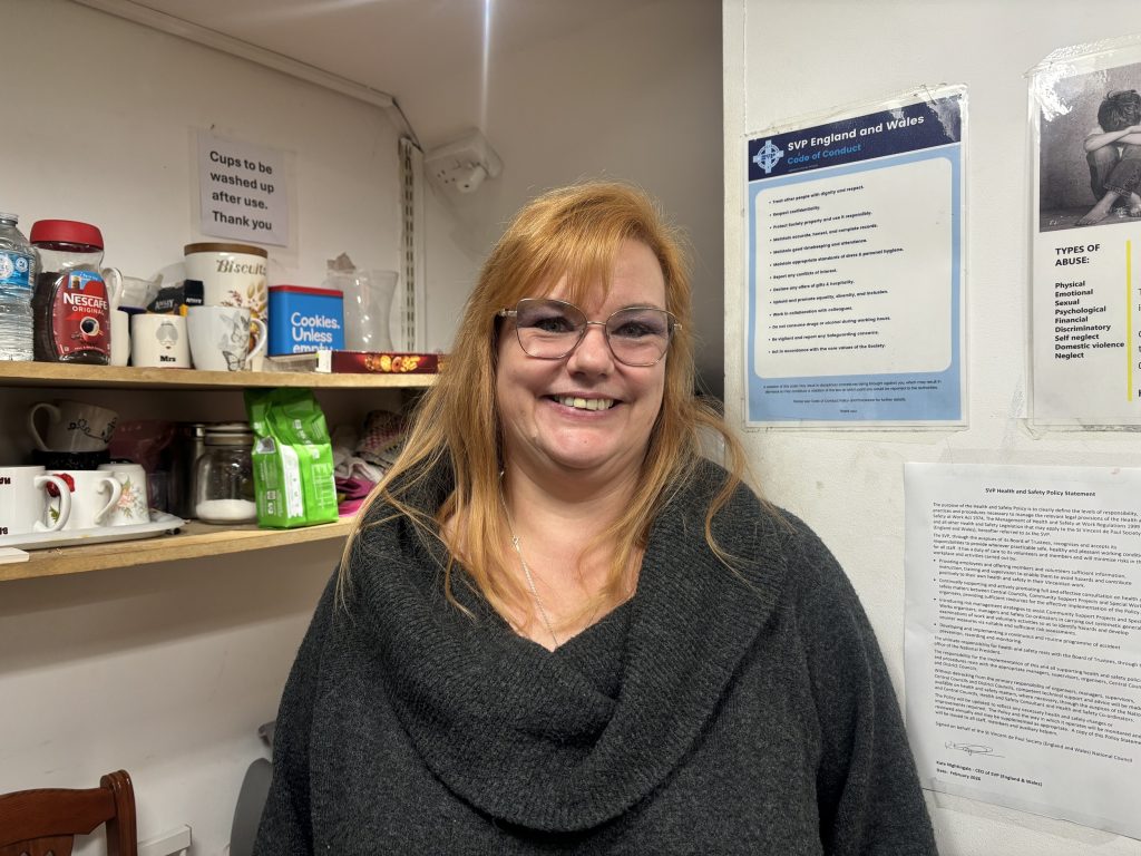 Mandie Lane, manager at St Vincent Community Shop (credit Jade Lennon)
