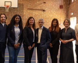 Sadiq Khan at the Marcus Lipton Youth Centre (credit London Labour)
