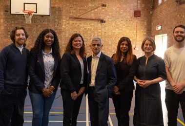 Sadiq Khan at the Marcus Lipton Youth Centre (credit London Labour)