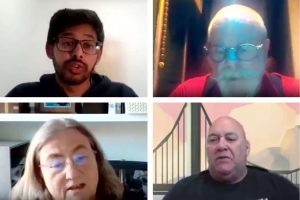 Southbury candidates (clockwise from top left) Mueez Abdurrahman (Green), Rick Jewell (Labour), Penny Heathwood (Conservative) and Robert Landragin (Reform)