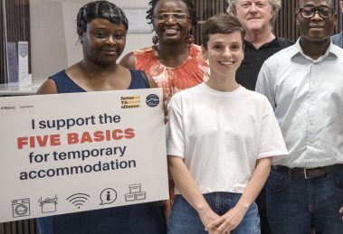 Supporters of the 'Fix the Five Basics' campaign