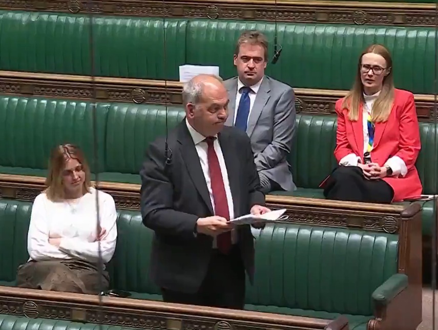 Southgate and Wood Green MP Bambos Charalambous presenting his petition in parliament