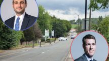 Crews Hill with (inset left) council leader Alessandro Georgiou and (inset right) housing minister Matthew Pennycook