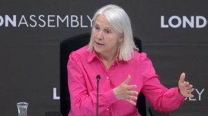 GLA chief officer Mary Harpley at the London Assembly