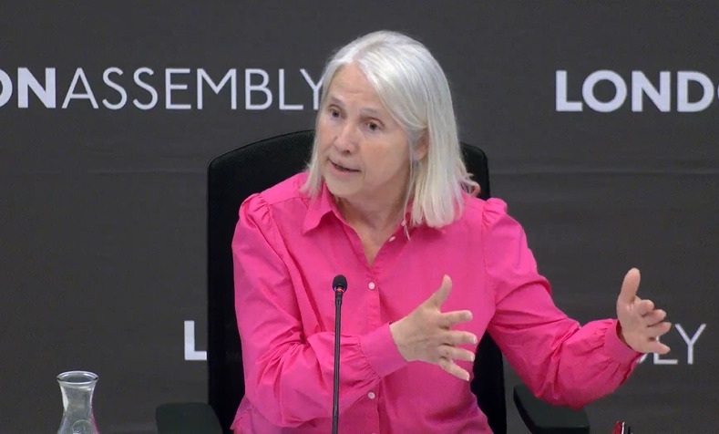 GLA chief officer Mary Harpley at the London Assembly