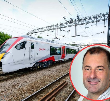 Greater Anglia and (inset) James Burles