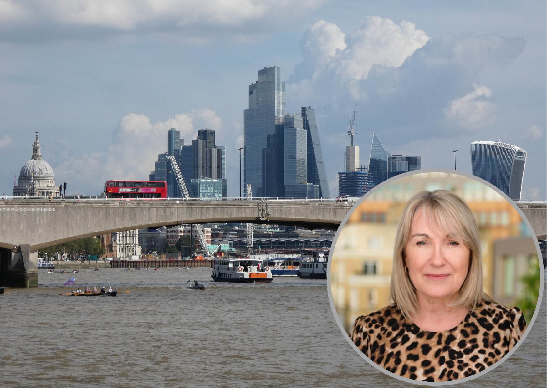 London and (inset) Ruth Duston OBE (credit MHP)
