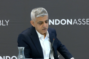 Mayor of London Sir Sadiq Khan at the London Assembly this week