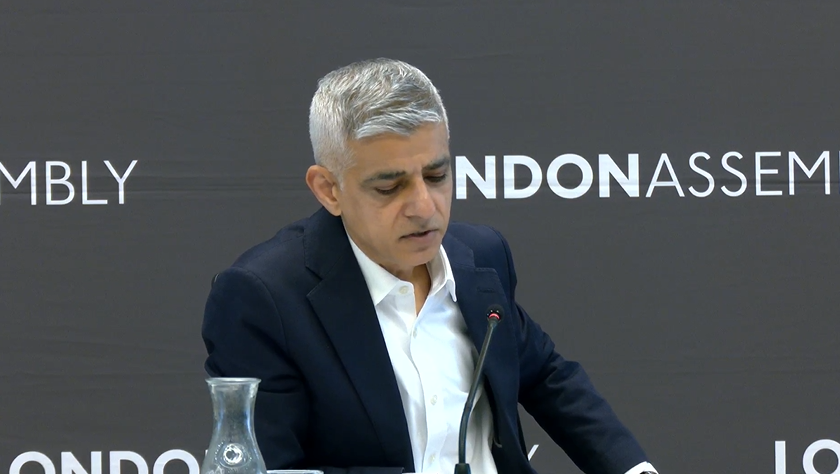 Mayor of London Sir Sadiq Khan at the London Assembly this week