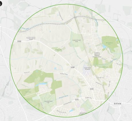 The circle map published by MHCLG