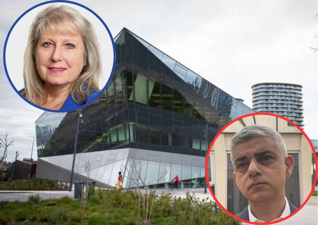 Susan Hall (inset left) has criticised Sadiq Khan (inset right) over his record in office