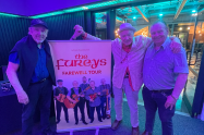 The Fureys (Eddie left and George right) with Mick McDonagh (centre)