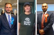 From left; Tory group leader Alessandro Georgiou (credit Basil Leaf Ltd), Green group leader Sarah Jons and Labour group leader Ergin Erbil (both credit Anna-Louise Adepegba)