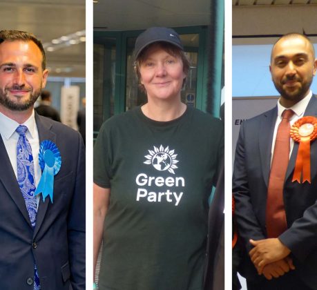 From left; Tory group leader Alessandro Georgiou (credit Basil Leaf Ltd), Green group leader Sarah Jons and Labour group leader Ergin Erbil (both credit Anna-Louise Adepegba)