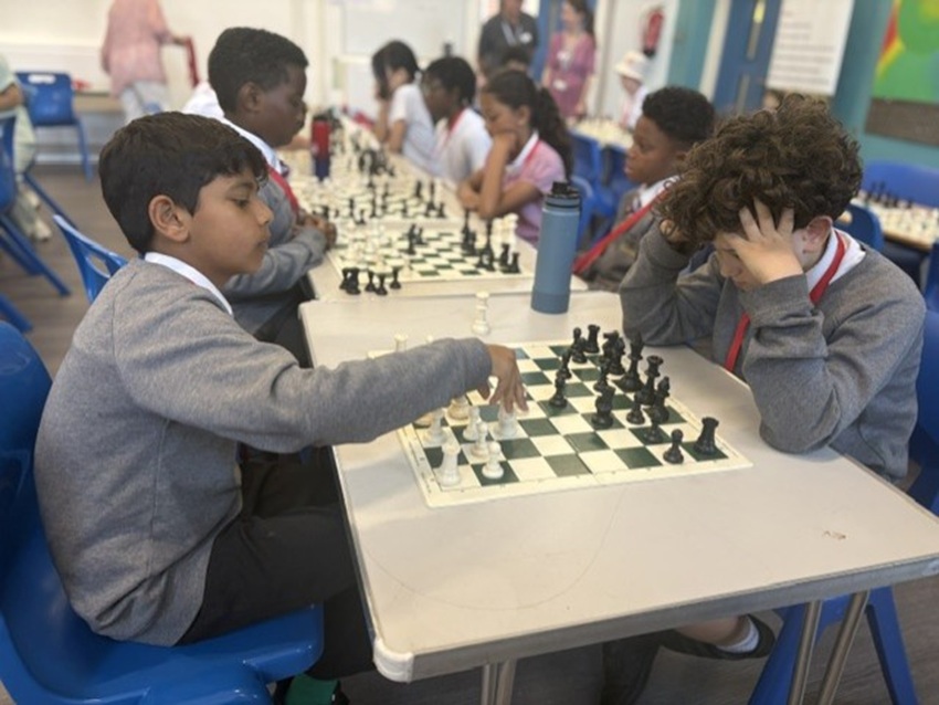 Children take part in the ETSP Chess Tournament 2026