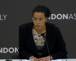 Deputy mayor for policing Kaya Comer-Schwartz at the London Assembly