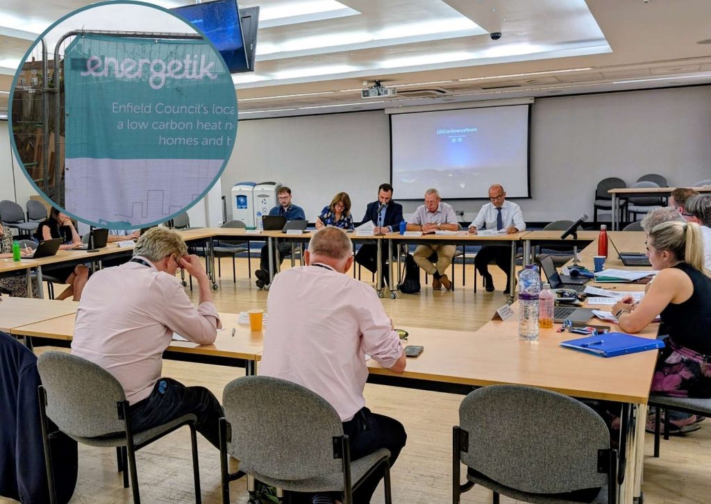 This week's cabinet meeting (credit Joe Ives/LDRS) and (inset) Energetik