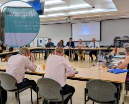 This week's cabinet meeting (credit Joe Ives/LDRS) and (inset) Energetik