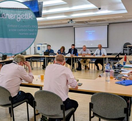 This week's cabinet meeting (credit Joe Ives/LDRS) and (inset) Energetik