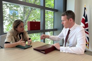 Enfield North MP Feryal meeting with housing minister Matthew Pennycook