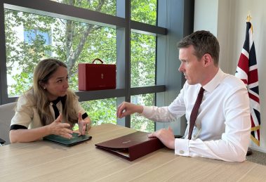 Enfield North MP Feryal meeting with housing minister Matthew Pennycook