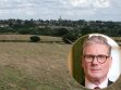 Green Belt land at Vicarage Farm and (inset) Sir Keir Starmer (credit 10 Downing Street)
