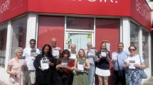 Residents protest in Green Lanes at the location of a proposed adult gaming centre