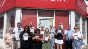 Residents protest in Green Lanes at the location of a proposed adult gaming centre