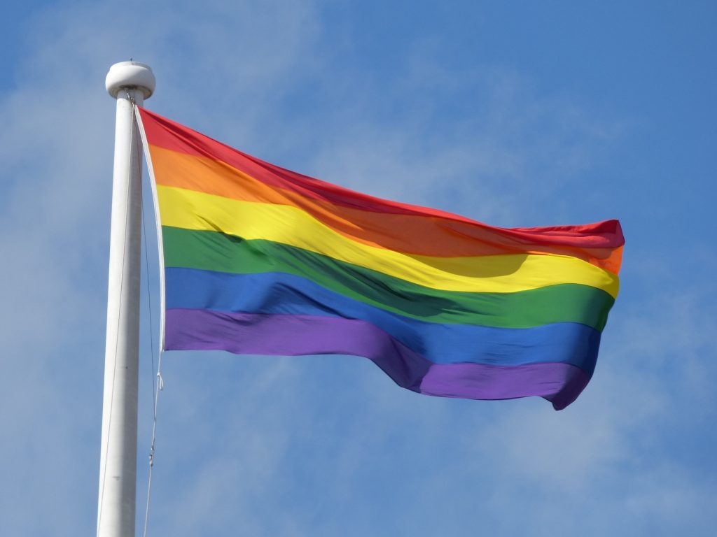 A Pride flag