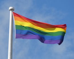 A Pride flag