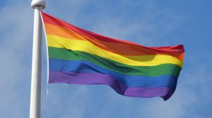 A Pride flag