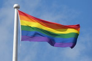 A Pride flag