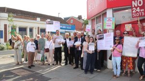 The 'Stop the Slots' protest (credit Richard McKeever)