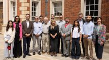 Guests at the opening event for Trent Park House's new café included trustee Helen Lederer and council leader Alessandro Georgiou
