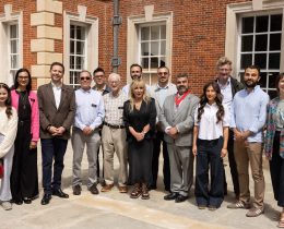 Guests at the opening event for Trent Park House's new café included trustee Helen Lederer and council leader Alessandro Georgiou