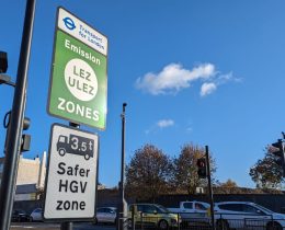 A road sign marking a ULEZ zone