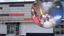 The wedding venue in Princes Road and (inset) a still from CCTV footage of the incident