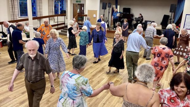 Winchmore Folk Dance Club meets on Tuesdays at Winchmore Hill URC and on Saturdays at Trinity Church Hall in Enfield Town