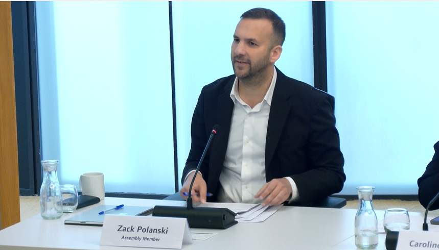 Zack Polanski at Mayor's Question Time last month