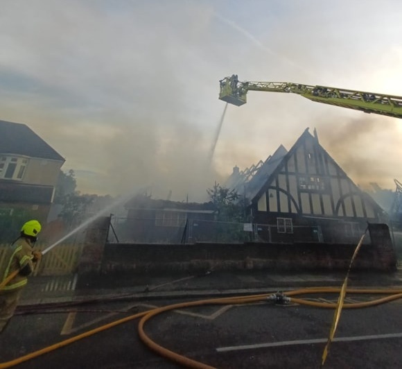 The fire in Addison Avenue