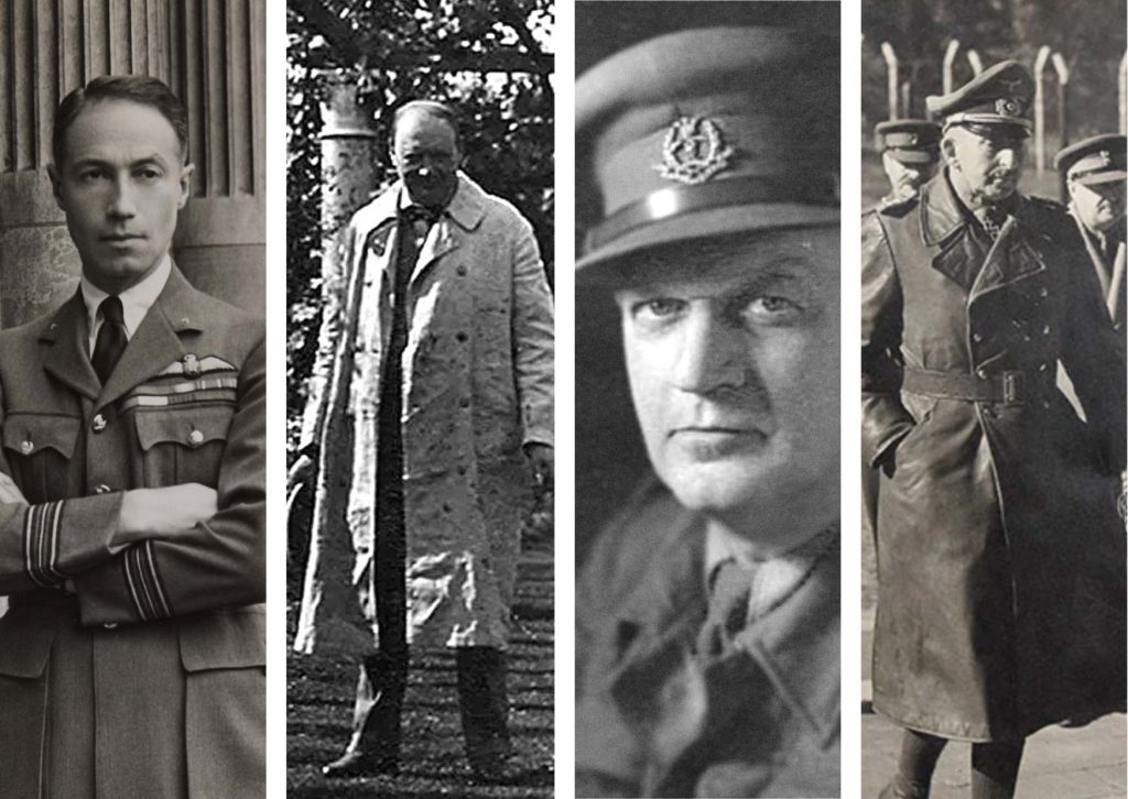 At Trent Park House, from left; Sir Philip Sassoon, Winston Churchill, Ernst Lederer and German general Hans-Jürgen von Arnim