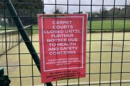 The closed courts at Brackendale LTC