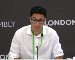 Dr Jonathan Bourne of University College London address the London Assembly