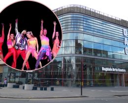 Dugdale Arts Centre and (inset, credit Emily Schievano) S Club 7