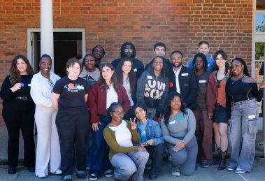 The 'Young Cultural Leaders' take part in a workshop at Forty Hall (credit Zoe Scholes)