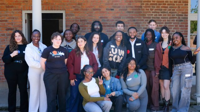 The 'Young Cultural Leaders' take part in a workshop at Forty Hall (credit Zoe Scholes)